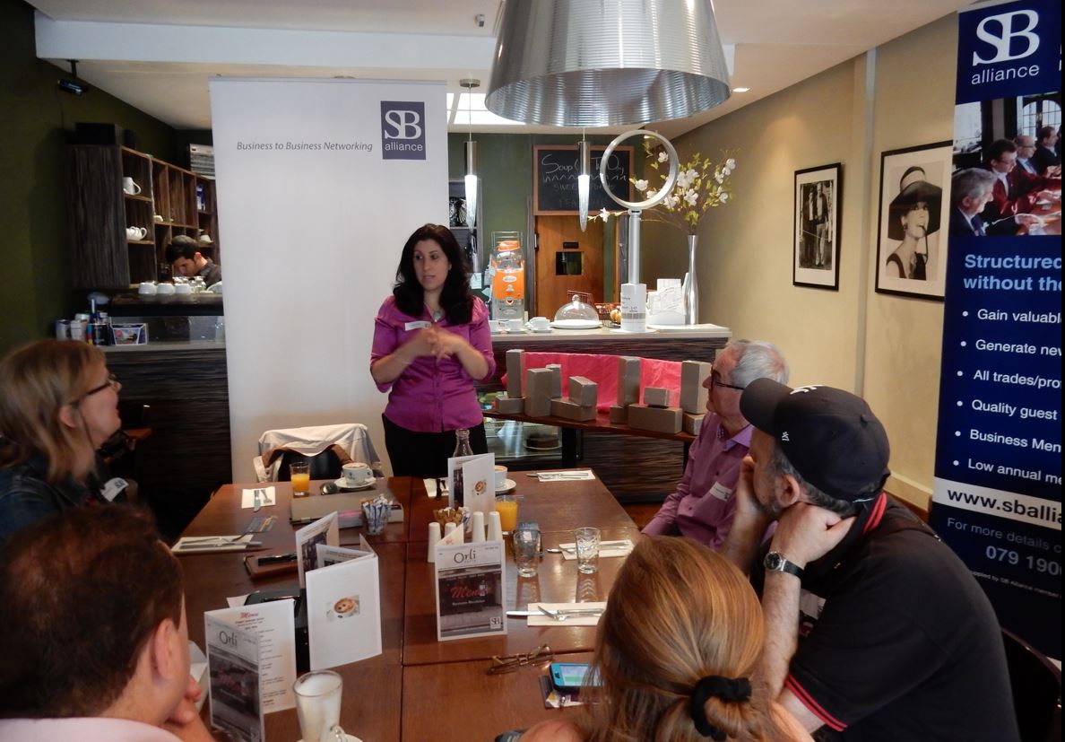 SB alliance_ at our_Edgware_networking_group_with_ Ronit Gerber_guest speaker_29-June